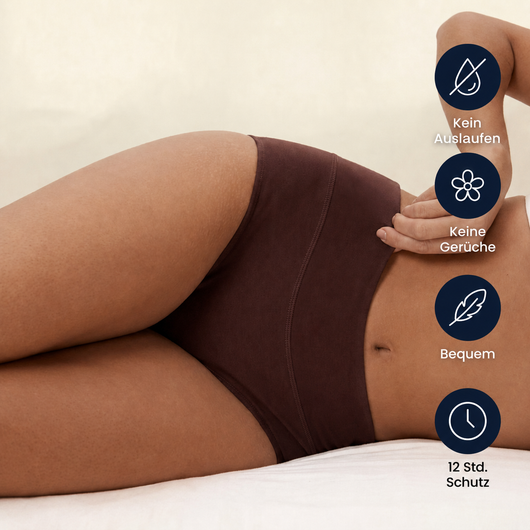 Premium auslaufsichere High-Waist-Unterwäsche: ultra-saugstark
